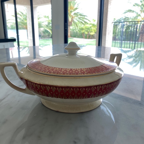 The Cronin China Co. pot w/ lid 22 karat gold - Picture 15 of 15